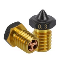 3D프린터필라멘트 3/2/1pcs CHT 노즐 E3D V6/MK8/V6 PTFE 황동 구리 0.2/0.3/0.4mm 흐름 압출기 1.75mm Hot, 01 0.2mm_02 1Pc E3d V6(PTFE)
