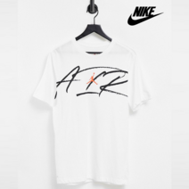 나이키 조던 스크립트 에어 프린팅 반팔 티셔츠 화이트