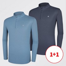 [스타일랑] (1+1) 본능적으로 남성 쾌적한 집업 티셔츠 / 까칠이원단 / 빅사이즈 / 등산복 / 작업복