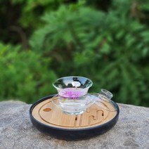 치카오 유리 개완 개합 150ml