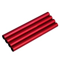 4 개 PCS 알루미늄 합금 텐트 텐트 수리 튜브 캠핑을위한 단일 막대 수정 파이프, 빨간색, Red