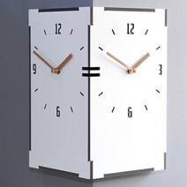 아트박스/마지우 직사각코너벽시계 (화이트)