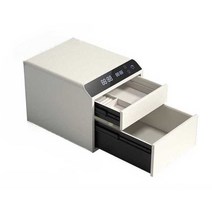 개인용 비상금 금고 프라이빗 서류보관함 소형금고, 오렌지1단 지문 + WiFi 스마트 컨트롤