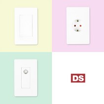 DS이엘씨 D2 스위치 콘센트 통신 전화 CATV 4P 8P 배선기구 커버 교체 전등 전기 맹커버 보조대 흰색 화이트 와이드, TV/통신, 11_D2 CATV 2방+8P+8P(2개용)