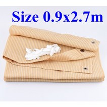 빗물받이 원단 HDPE 자외선 차단 차양 그물 야외 천막 수영장 그늘 천 다육이 식물 자동차 커버, 0.9x2.7m, 04 0.9x2.7m