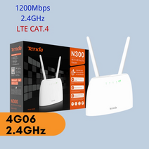 인터넷 라우터 와이파이 Tenda 4g 무선 lte cat6 2.4amp 5ghz 모뎀, 어댑터 추가, 2.4GHz 고양이4