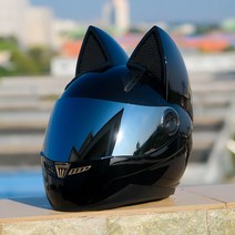 클래식 하이바 오토바이 헬멧 선바이저 풀페이스 하프 경량 오픈 바이크 스쿠터 오프로드, XL, 블랙 실버렌즈