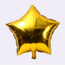 [지호] S_우주풍선 모음 /대형 입체 우주풍선 /UFO풍선/로켓풍선/지구풍선/우주풍선, S_별풍선_중형10인치_골드