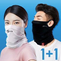 [국산자외선차단인증] 얼굴 햇빛 자외선 차단 가리개 여름용 쿨 오토바이 복면 골프 자전거 라이딩 스포츠 운동 마스크 여름 목토시 넥워머, 4.쿨 망사형(그린) 1+1