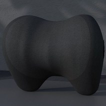 차량용 크레이지 메모리폼 목쿠션 목받침 2개, 블랙블랙