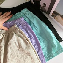 [비비애르] 윈드 나일론 썸머 비치 숏 팬츠 밴딩 방수바지 바캉스 데일리트레이닝팬츠77까지