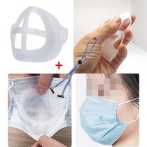 중문유통 여름용 숨쉬기 편한 마스크 가드 10개 숨 마스크가드 호흡도우미 오염방지 화장보호 위생적인 재사용 마스크스트랩 사은품증정, 산소공간 마스크 가드 10개 (10p)