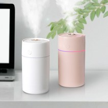 이노젠 I-Mist 루빅 저소음 휴대용 탁상용 차량용 LED 미니 가습기 250ml, 핑크
