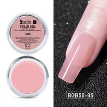 솔리드 빌더 네일 젤 50g 아트 끈적임 없는 핑크 밀키 카모플라주 프랑스 건축 조각 UV Beautilux, 05 BGB50-05