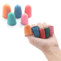 다용도 핑거코트 손가락보호 작업 고무 골무 1개입