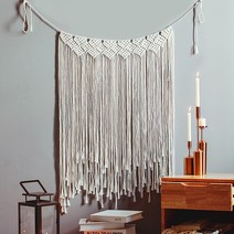 [더이쁜] 가랜드형 대형 마크라메 인테리어 핸드메이드 태슬 월행잉