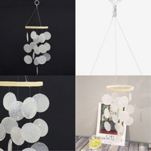 JUNI 화이트 썬 캐쳐 썬캐쳐재료 자개장식 썬캐쳐모빌