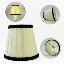 테이블 램프용 바닥 침대 옆 램프 패브릭 램프 셰이드 벽 램프 금속 골격 반투명 플리츠 쉬폰 공예, 1PCS