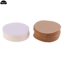 커피필터 커피 메이커 교체 필터 종이 에어로프레스 커피 바리스타 액세서리 cafetières 에스프레소 종이 필터 100 개, 7. 100PCS WT6