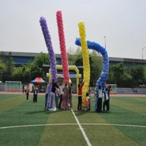 풍선기둥만들기 풍선기둥세우기 국내산 체육대회용품 운동회소품, 초록