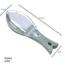 생선비늘제거기 가정용 물고기 비늘 대패 커버 포함 수동 스크레이퍼 주방 가제트 스케일 제거 브러시, 01 Green