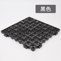 헤비 듀티 투수성 자동차 미용 방수 패드 두꺼운 주차장 하드 플라스틱 25는 화장실 바닥을 닦을 수 있습니다, 3030cm(50장) 극후 16mm, 검은색