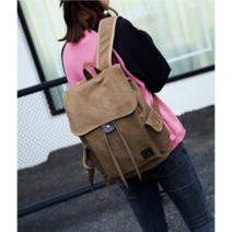 오너클랜 공용 가벼운 캔버스 백팩 빈티지 백팩 여행백팩