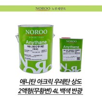 노루 애니탄 우레탄 상도 4L 백색 반광 울타리페인트 페인트시공 철제대문페인트 원목