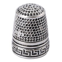 1Pc Silver Finger Thimble Sewing Grip Fingertip Protector Metal Shield Pin Needles Partner for DIY C