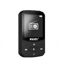 RUIZU X52 스포츠 블루투스 MP3 플레이어 FM 녹음 전자 책 비디오 시계 보수계와 휴대용 미니 클립 8 기가 바이트/16 기가 바이트 음악 MP3 플레이어, black_1, 16GB_2