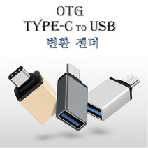 삼성 노트북 Always TYPE-C to OTG USB 변환 젠더, 실버
