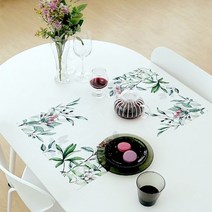 일회용 종이 식탁매트 10P세트 리프플라워 엘라다이닝, 옵션선택, 단품