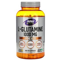나우푸드 Now Foods 스포츠 L-글루타민 1000mg 베지캡슐 240정, 120 개