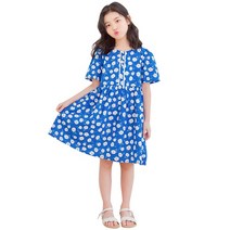 크리스탈하우스 여아 주니어 여름 하늘하늘 플라워 원피스 [OPS859]