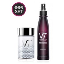 볼륨톡 천연 흑채 남녀공용 탈모커버 스프레이 세트 (본품+미스트), 금색+헤어미스트, 1세트