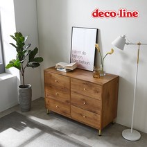 데코라인 코넬 발렌시 1200 와이드 서랍장 DJN031C, 오크