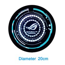데스크탑 케이스 rgb figure bottom pc case lighting circle toy base a-rgb 섀시 패널 5v3pin sync aura gamers, 맞춤 5v od20cm
