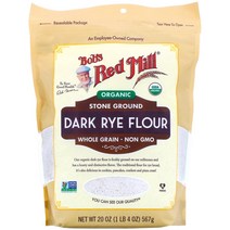 Bobs Red Mill 유기농 다크 호밀가루 20 oz (567 g)