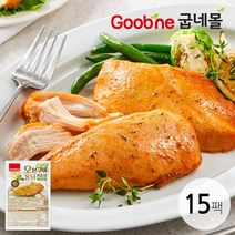 [굽네 오통닭]치킨맛 오븐구이 통 닭가슴살 오리지널 110g*15팩 CQ04