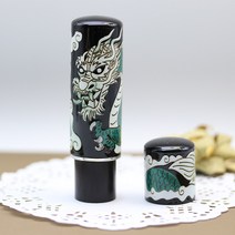 기품있는 자개 금분 은분 도장 법인 인감 -사은품증정, 9. 자개 용무늬, 한문 고인체