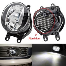 1 쌍 H11 LED 안개등 할로겐 12V TOYOTA AVENSIS AURIS rav4 III CAMRY Corolla PRIUS YARIS 2003 2015, CHINA, LED-Aluminium