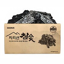꾸버스 지리산 참숯 15kg 박스 바베큐 구이용 숯 펜션 캠핑 식당 도매 백탄, 지리산참숯4kg(박스)