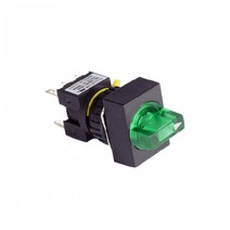 1A1B 2단 수동복귀 LED 타입 셀렉터 직사각형 스위치 16mm KSL16RS2-L1, 옐로우 [KSL16RS2-L1Y]