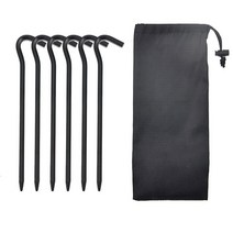 말뚝 캠핑 단조팩 세트 텐트고정핀 텐트핀 BK6p18cm