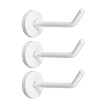철물대장 벽면 후크 돌출걸이 세트 피스고정형, 화이트 중 100mm(3개), 3개