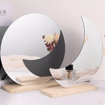 파우더룸 방인테리어 스탠드 화장대거울 테이블 자취방 미용실 분장실 화장실 욕실용, B. 원형