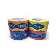 두리교역 칼라마스킹테이프 40Mx50mm, 노랑