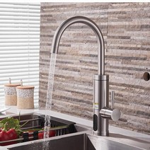 sus304 스테인레스 스틸 탱크리스 인스턴트 수도꼭지 주방 싱크 화이트 전기 온수기, 협력사, 01 stainless steel