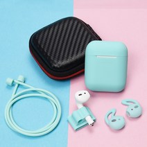 분실방지 에어팟 케이스 악세사리 올인원 세트, 레드, 에어팟 케이스 풀세트