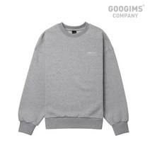구김스 구김스 1248_GREY 프리 오버핏 로고 맨투맨